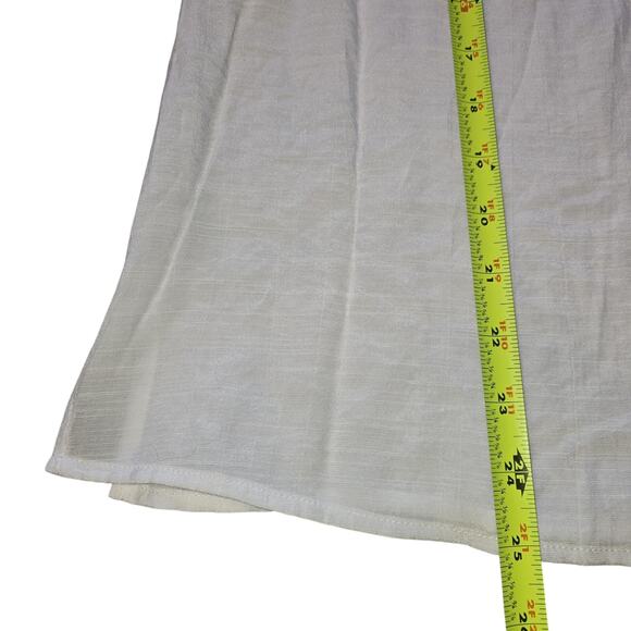 Counterparts Shirt Womens Small White Lace Flutter Sleeve Boho Lightweight NEW - Picture 7 of 9